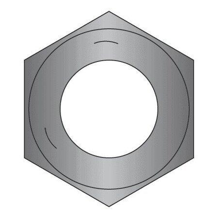 Hex Nut, 1-3/4-5, Steel, Grade 5, Plain, 1-1/2 In Ht, 5 PK